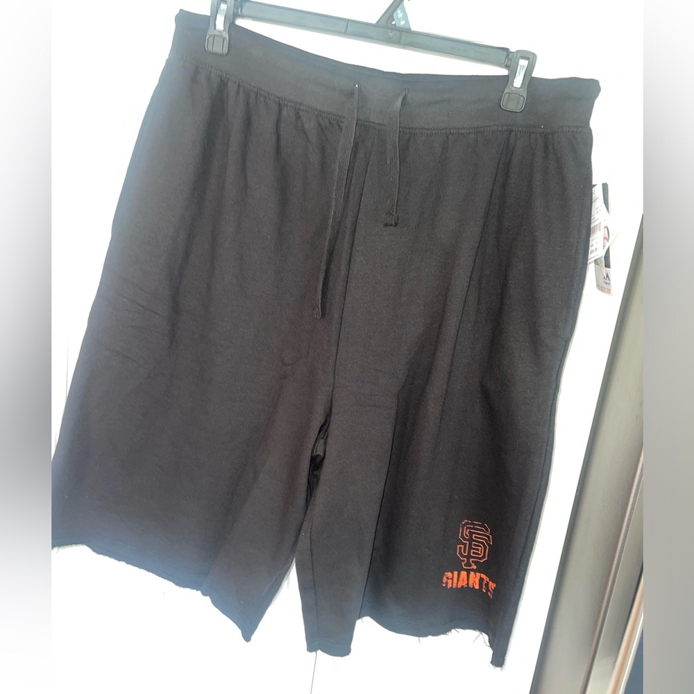 NWT Majestic San Francisco Giants Big Tall Athletic Shorts 1XL Black